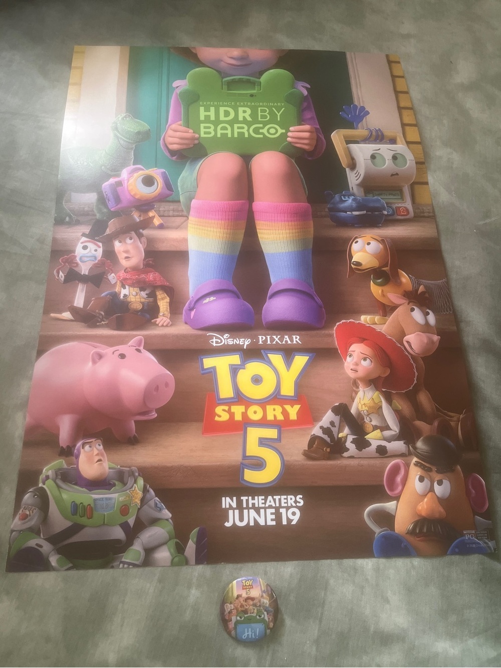 Toy Story 5 Bundle Tote, Ticket, Pencil case, ruler, button Movie posters 6/26 - Picture 4 of 12